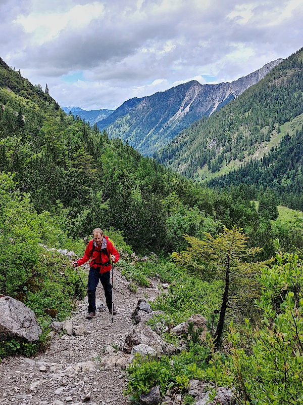 Der zweite steile Anstieg zum Schrecksee