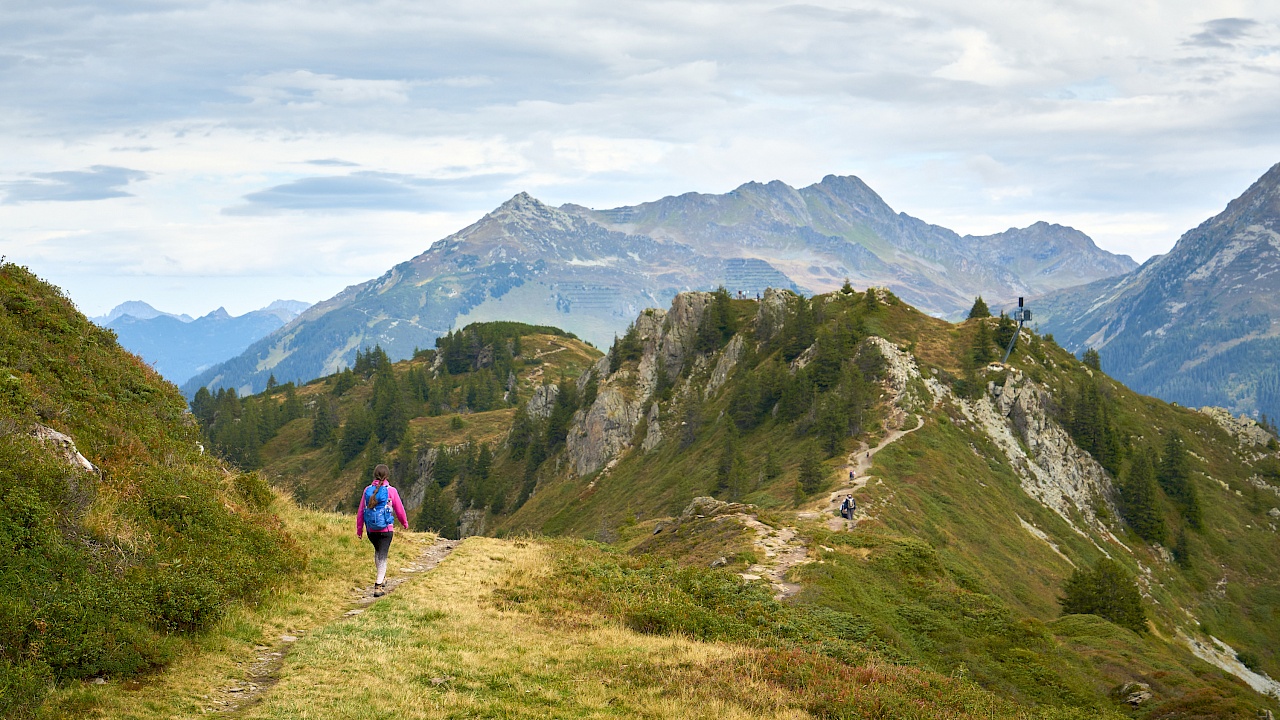 Auf dem Weg zum Gantekopf im Montafon (Österreich)