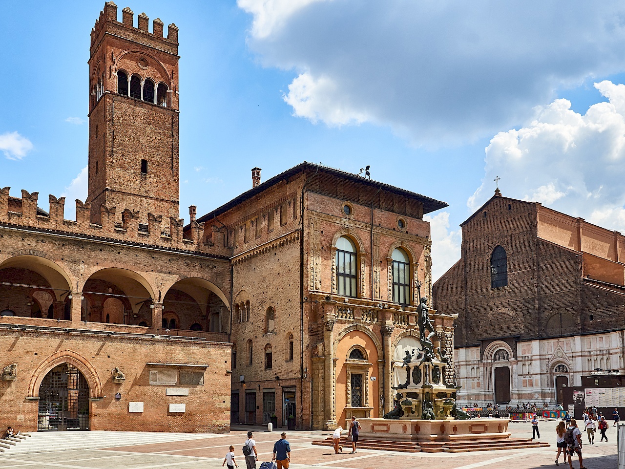 Neptunbrunnen in Bologna (Italien)