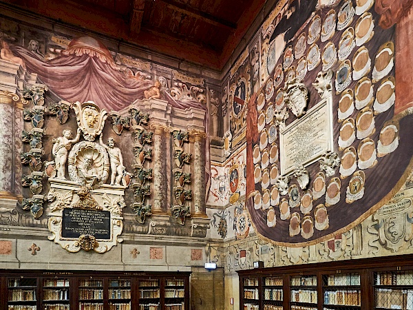 Aula Magna di Stabat Mater im Archiginnasio in Bologna (Italien)