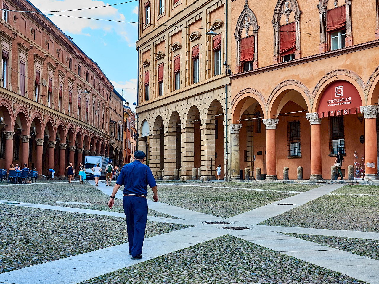 Piazza Santo Stefano in Bologna (Italien)