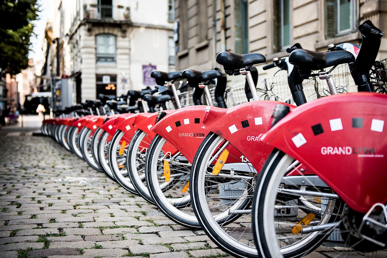 Fahrrad fahren in Lyon (Frankreich)