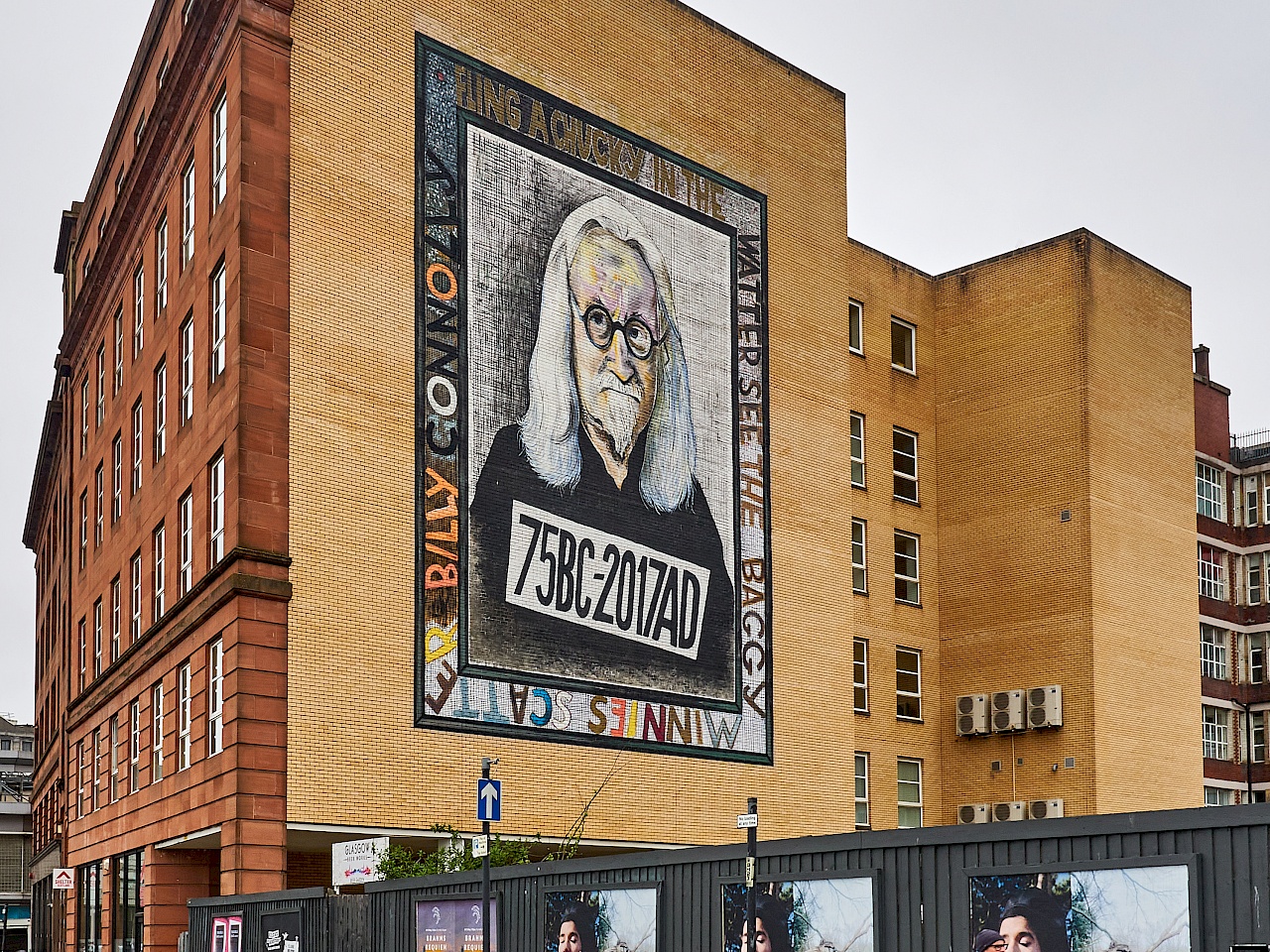 Street Art in Glasgow - Billy Connolly (Rogue /Art Pistol)