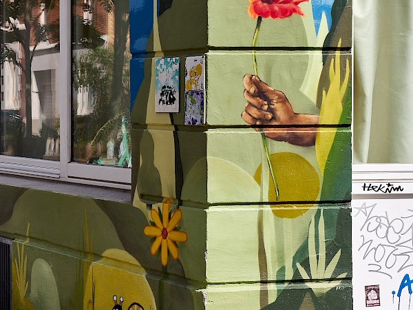 Fassaden des Kinderladen in der Warstraße in Hannover