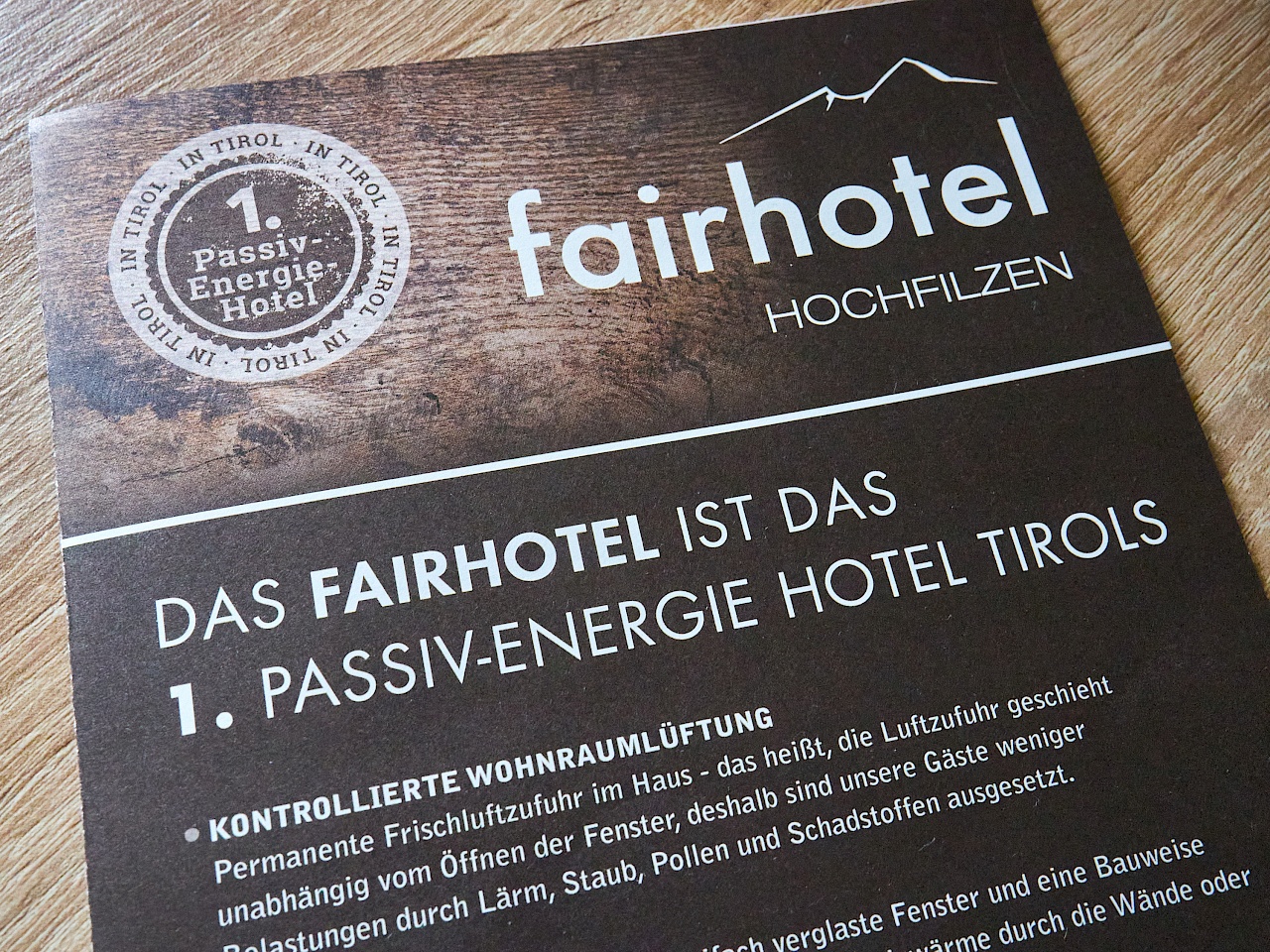 Nachhaltigkeit im Fairhotel im PillerseeTal