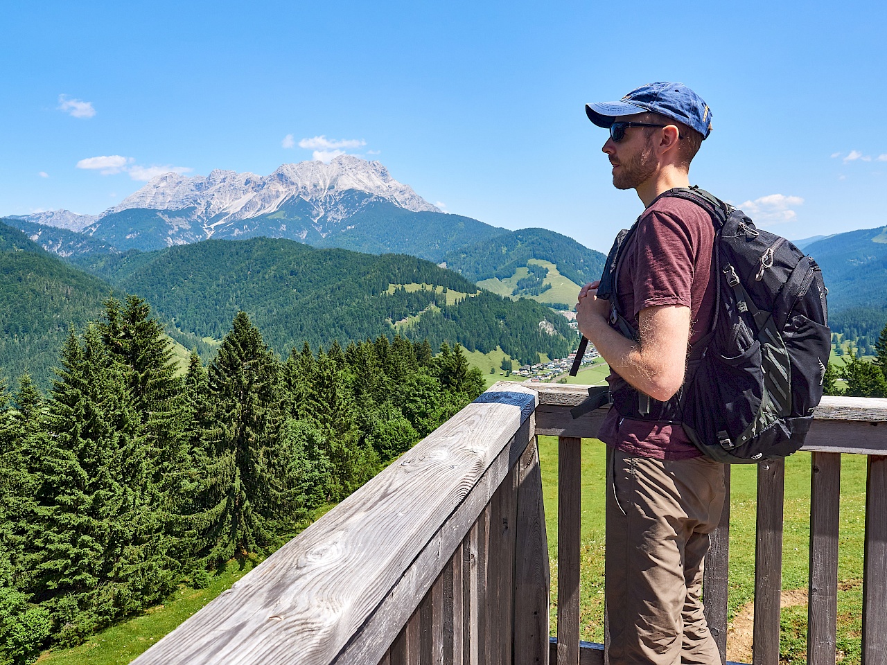 Fantastische Aussicht von der Hoametzlhütte