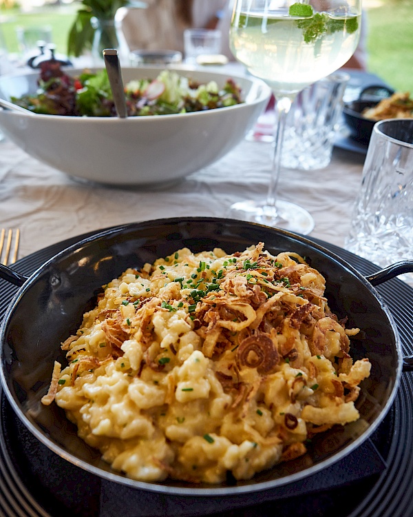 Essen im Restaurant des Hotels Großlehen im PillerseeTal