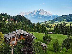 Blick von unserem Balkon im Hotel Grosslehen im PillerseeTal