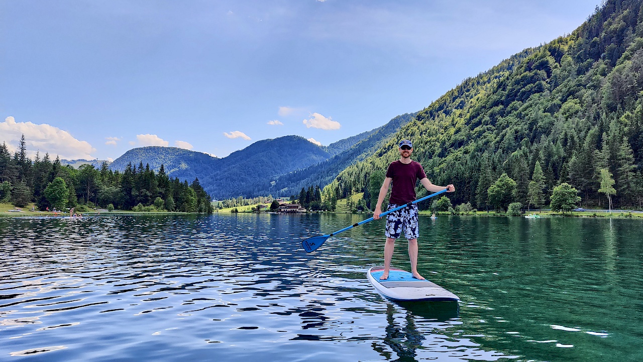 Stand Up Paddeln auf dem Pillersee