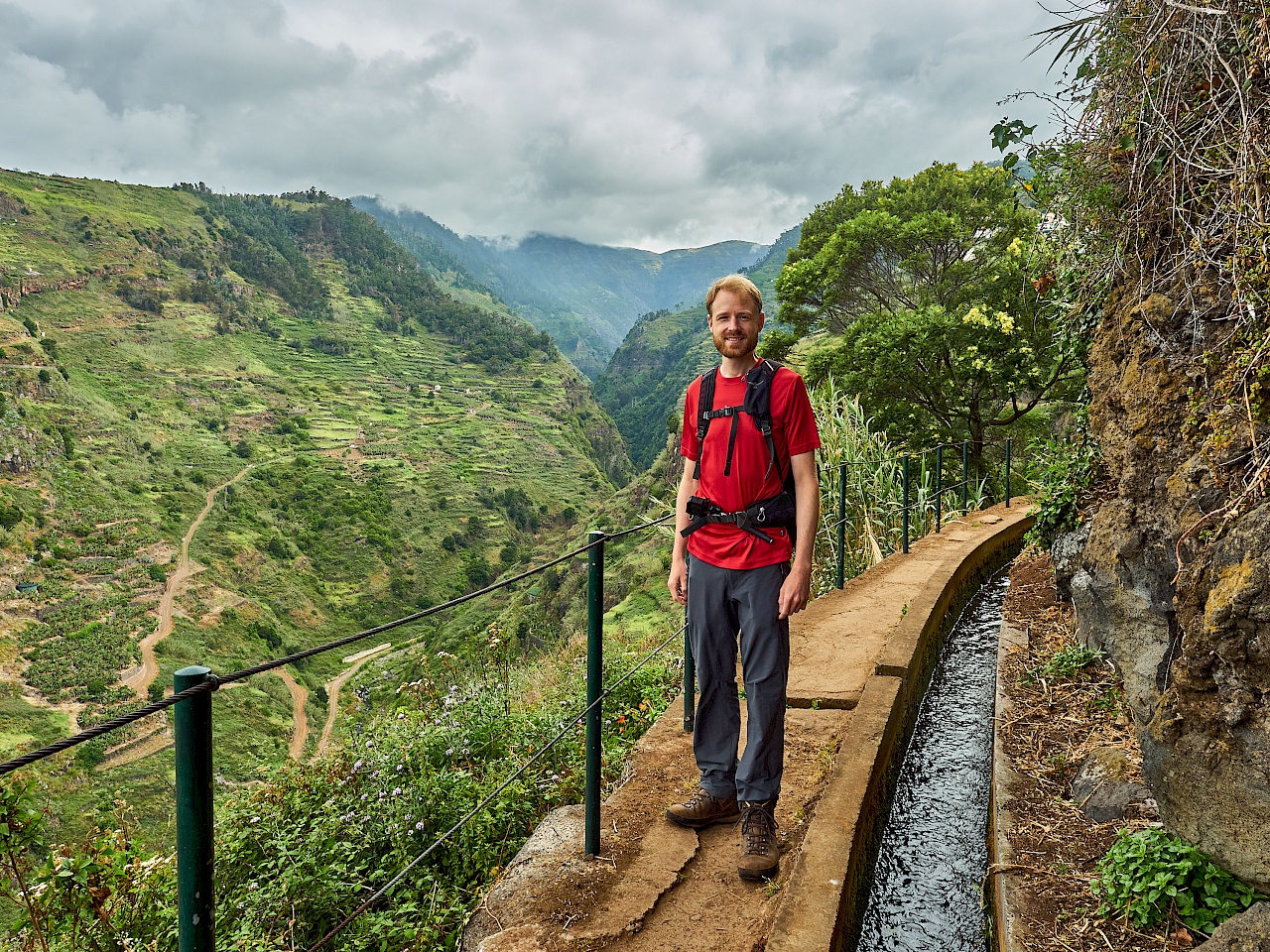 Wanderung auf der Levada do Moinho auf Madeira