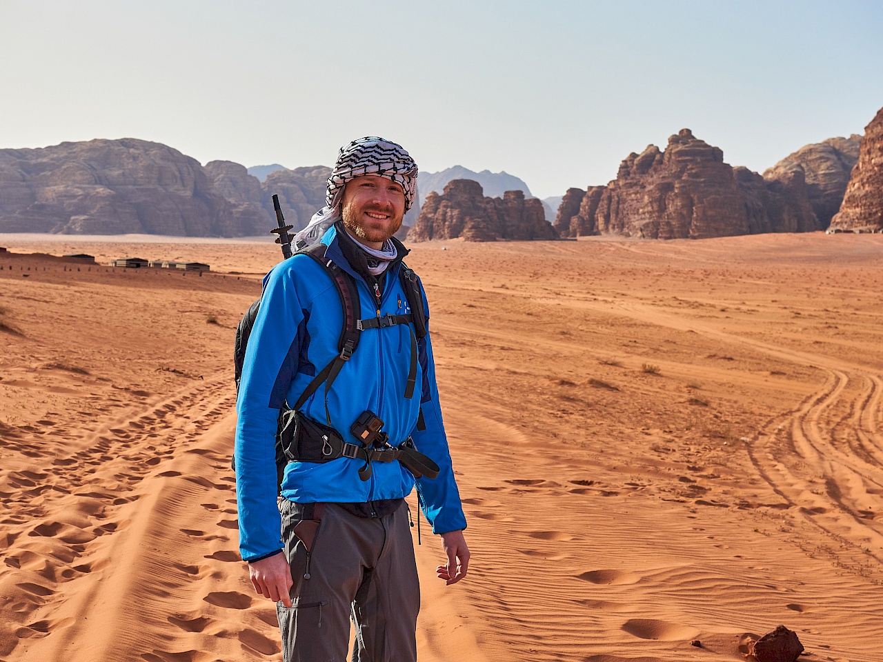 Wandern im Wadi Rum in Jordanien