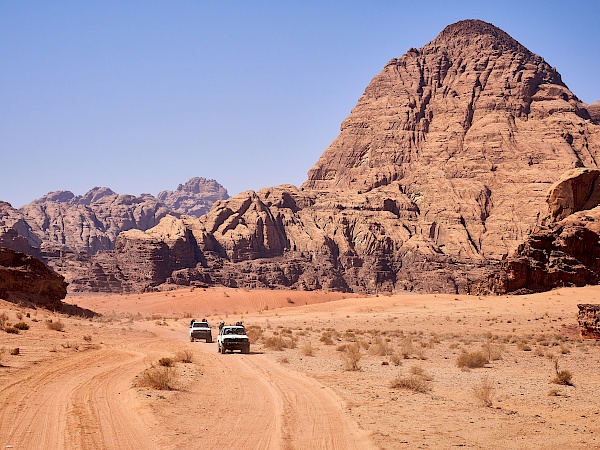 Jeeptour im Wadi Rum in Jordanien