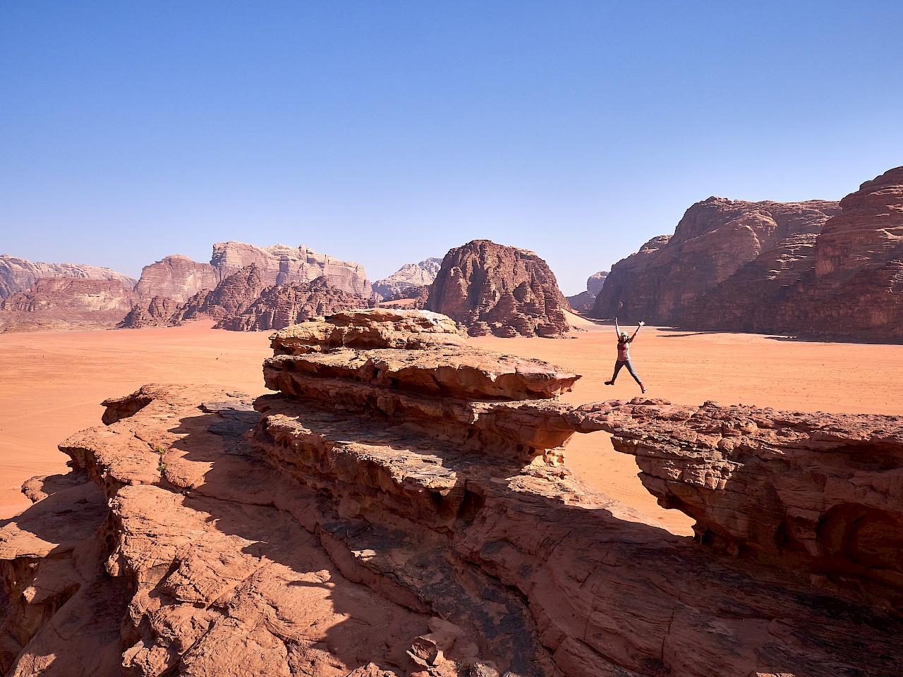 Little Bridge im Wadi Rum in Jordanien