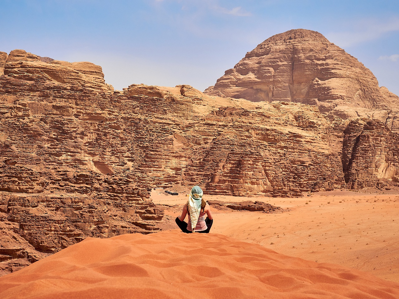 Düne im Wadi Rum in Jordanien