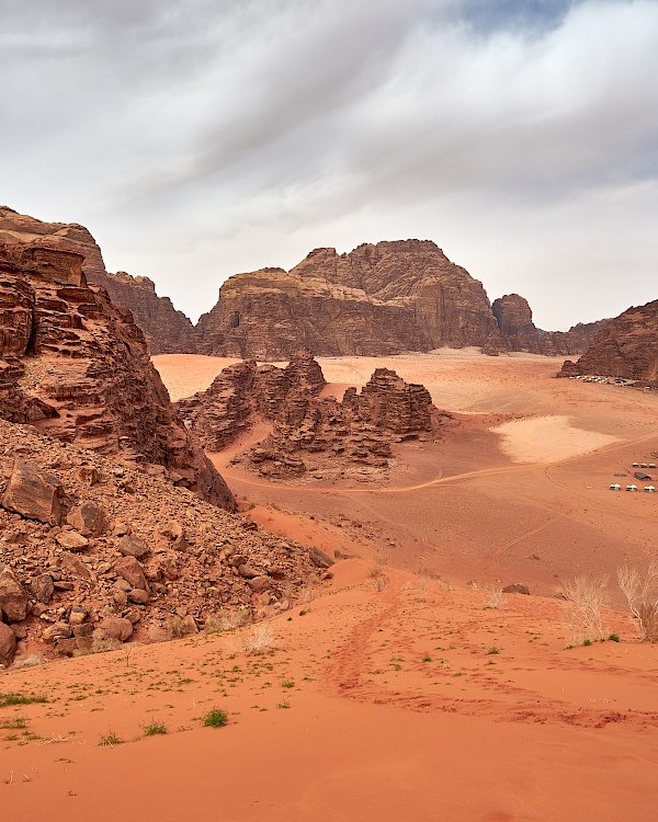 Düne im Wadi Rum in Jordanien