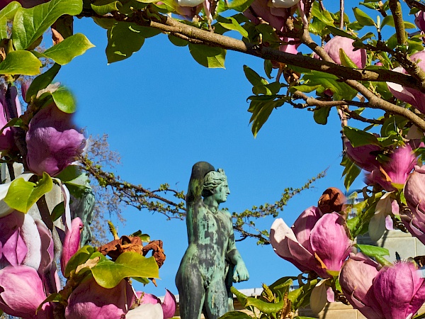 Im Garten von Schloss Charlottenhof in Potsdam