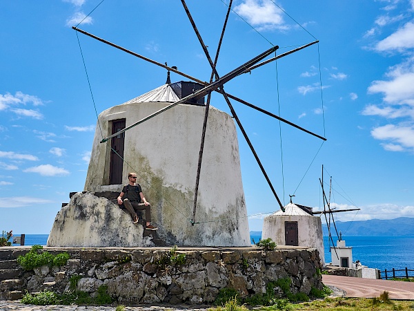 Windmühlen auf Corvo (Azoren)